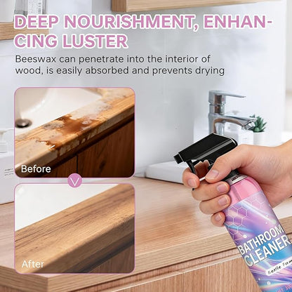 Bathroom Cleaner, Powerful Pink Bathroom Cleaner Spray, Bathrooms Descaler Foam Cleaners for Sink Tub Floor Tile (10 Fl Oz)