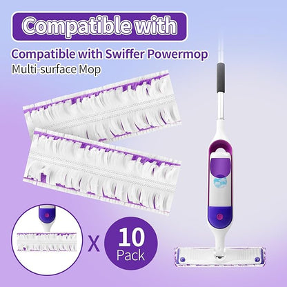 20 Pack Disposable Power Mop Pads for Swiffer Power Mop Pads, Compatible with Swiffer Power Mop Refills, Unscented Spray Replacement Floor Cleaning Refills for urface/Hardwood Floor Cleaning