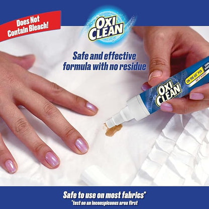 OxiClean On The Go Stain Remover Pen, 0.74 Fl Oz – Instant Travel Stain Cleaner for Clothes, Food, Wine, Coffee, Makeup, Portable & Easy Use