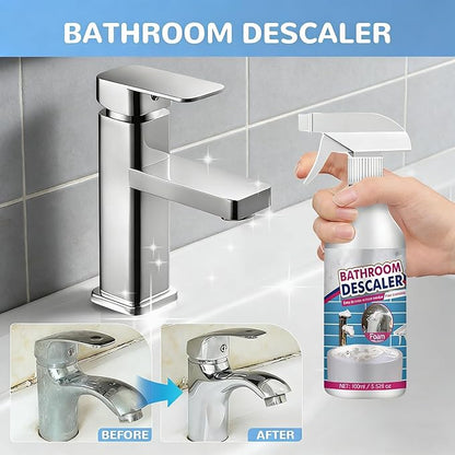Bathroom Descaler Foam Cleaner - Quickly Dissolves Hard Water Stains,Soap Scum & Limescale,Bathroom Cleaner Spray,Use on Tiles,Shower Glass and Sink Rinse Cleaning Foam (3 PCS)