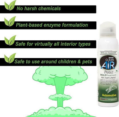DWD2 Protect™ Automotive Mold Treatment - Revitalize Your Car's Interior The Green Automotive Mold Treatment Solution. Say Goodbye to Unpleasant Odors and Hello to a Fresh and Protected Cabin (FOGGER)