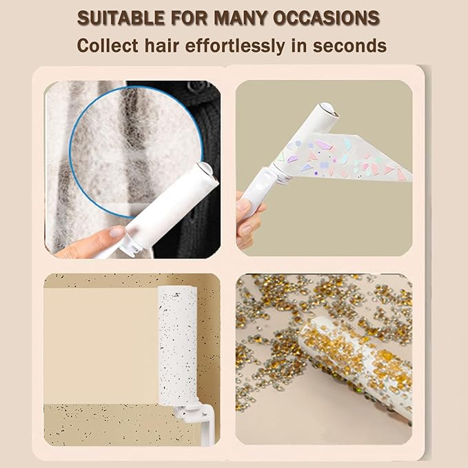 Mini Travel Lint Roller with 150 Sticky Sheets, Compact Portable Pet Hair Remover with Cover for Clothes, Travel, Small Foldable Lint Roller for Purse Car Bag Essentials (Pink)
