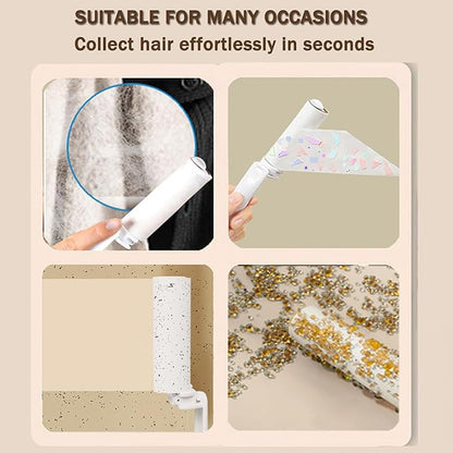 Mini Travel Lint Roller with 150 Sticky Sheets, Compact Portable Pet Hair Remover with Cover for Clothes, Travel, Small Foldable Lint Roller for Purse Car Bag Essentials (Pink)