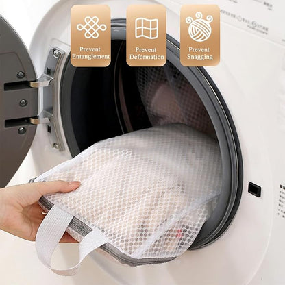 Mesh Laundry Bags for Delicates Reusable Durable Laundry Mesh Wash Bags Large Laundry Travel Bags for College Dorms Apartments Travel Storage Organizer Bag (3Pcs)