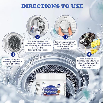 Liapu Washing Machine Cleaner, Washer Cleaner With Odor Blasters, Cleans Front Load And Top Load Washers Cleaning Supplies for Home, Deep Cleaning Residue Laundry Accessories Disposal Cleaner