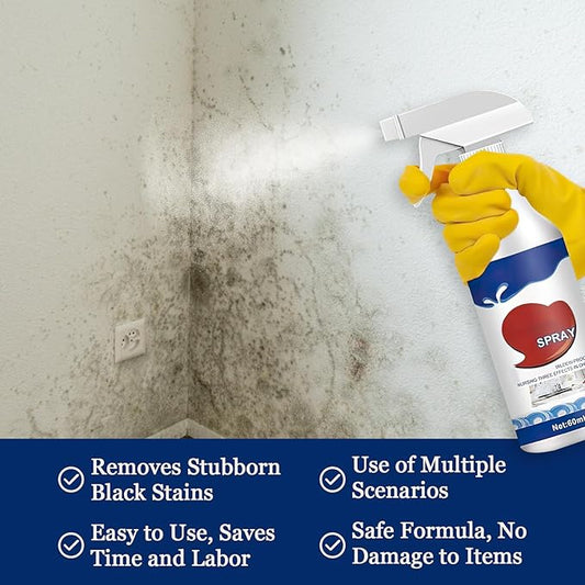 Jue Fish Quick-Acting Foaming Stain Remover Spray Cleaner Foam, All Purpose Household Cleaner Spray,Suitable for Walls,Tiles, Floors, Sinks, Bathtubs and Toilets(2 Pcs)