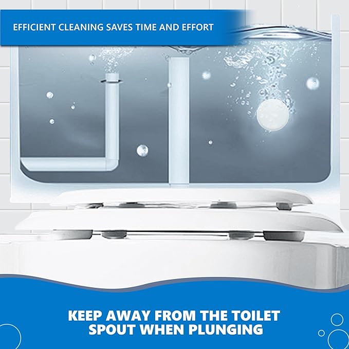 Toilet Bowl Cleaner Tablets, Automatic Toilet Bowl Cleaners with Bleach for Deodorizing and Descaling, Toilet Tabs Drop in Tank Against Tough Stains, 12 Packs