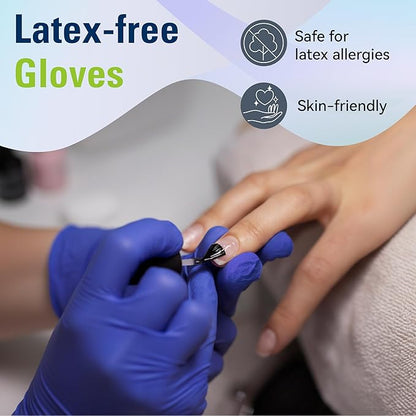 Disposable Nitrile Gloves, Food Safe, Latex-Free Powder-Free, Kitchen Rubber Gloves for Cooking and Cleaning