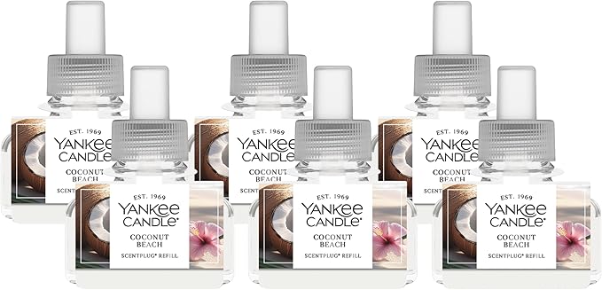 Yankee Candle Coconut Beach ScentPlug Refills (Pack of 6)