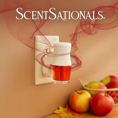 ScentSationals Candy Apple Fragrance Oil Plug In Air Freshener Refills 3-Pack - Works with Scentsationals Wall Plugs, Long-Lasting Home Fragrance, 0.8 fl oz Each, Packaging May Vary