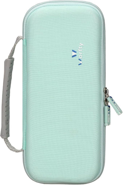 Hard Travel Carrying Case for Conair Handheld Garment Steamer, Mint Green Portable Storage Case fits for Conair Small Size Travel Steamer with Dual Voltage for Worldwide Use(Case Only)
