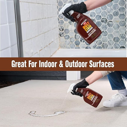 Rust-Oleum Whink Rust Stain Remover | Heavy-Duty Iron Stain Remover Foaming Spray with Excellent Cling for Toilets, Showers, Sinks, Outdoor Siding | 24 oz | 4 Pack