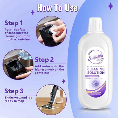 Snowlily 2 Pack Floor Cleaning Solution Compatible with Tineco iFLOOR & FLOOR ONE Series,Floor Cleaner for All Robot Vacuums Wet-Dry Mops,Deep Cleans Hardwood,Tile & Laminate,33.8 Fl Oz