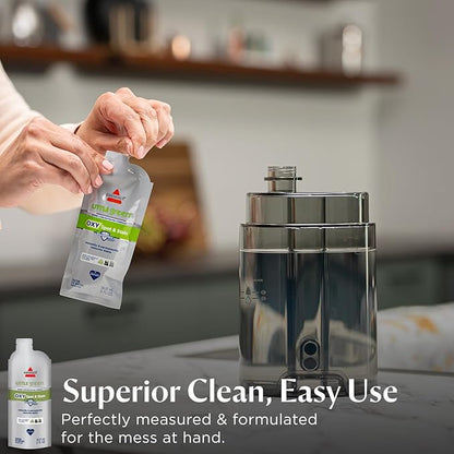 NEW BISSELL Little Green Pro Oxy Spot & Stain Super Concentrate Cleaning Formula for Portable Deep Cleaners, 6 Super Concentrate Pouches