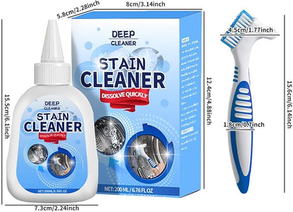 Active mold stain remover gel, heavy-duty remover, multi-purpose cleaner, suitable for tile floor grout, bathroom shower glass, sealant, front-loading washing machine sealant cleaner, etc 6.76 fl oz.