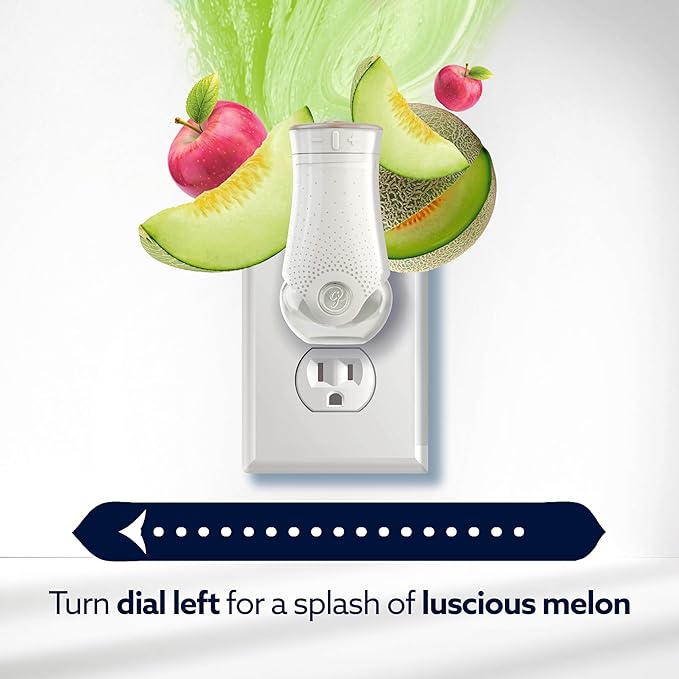 Glade PlugIns Refills with CustomScent Technology, Melon & Cherry Blossom, 5 Refills