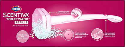 Clorox Scentiva ToiletWand Refills, Cherry Blossom and Peach, 10 Count