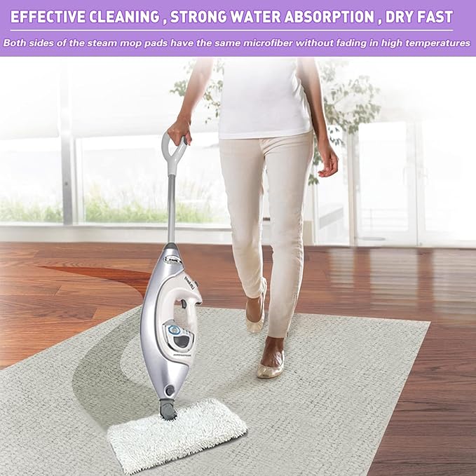 Tidy Monster Steam Mop Replacement Pads, 4 Pack Steam Pocket Mop Pads Compatible with Shark S3500 Series, S3501, S3601, S3550, S3901, SE450, S3801CO, S3601D, S2901, S2902