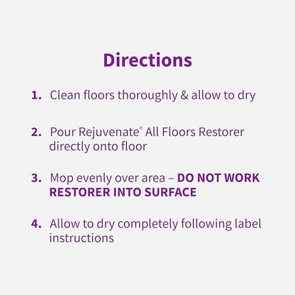 Rejuvenate All Floors Restorer Fills Scratches, Shines And Protects All Floor Types, Including Hardwood, Laminate, Vinyl And Tile, 32 Ounces, 6 Pack