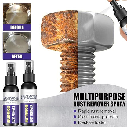 XIRUJNFD Multipurpose Rust Remover Spray, Car Tire Wheel Rust Removal Spray, Iron Powder Remover Spray, Rust Remover Spray for Metal, Car Rust Removal Spray (3,50ml)