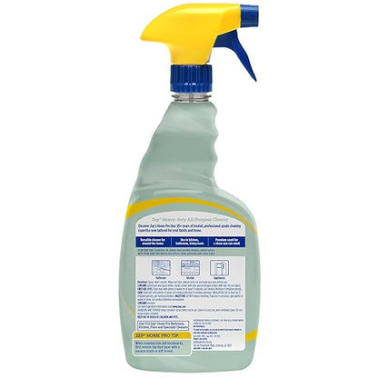 Zep Home Pro Heavy-Duty All-Purpose Cleaner - 32 oz (Pack of 1) R61506 - Removes tough grime from multiple indoor surfaces like counters & floors while leaving behind a Eucalyptus Bergamot scent