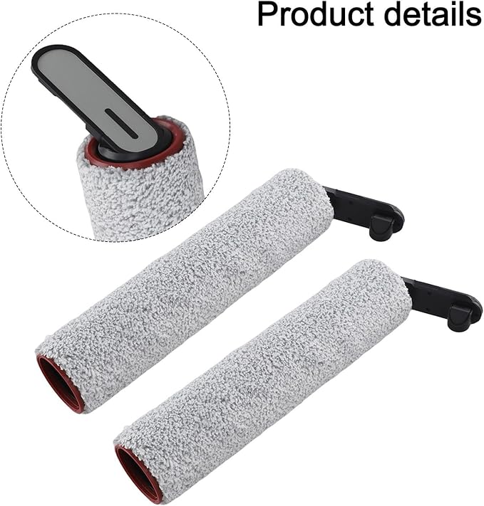 Roller Brush For Mova K20 / K30 / K30 MIX, Plastic Fiber, For Hard Floor And Carpet, Rotating Vacuum Brush Head, Vacuum Cleaning Accessories(2 PACK)