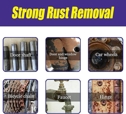 XIRUJNFD Multipurpose Rust Remover Spray, Car Tire Wheel Rust Removal Spray, Iron Powder Remover Spray, Rust Remover Spray for Metal, Car Rust Removal Spray (1,30ml)
