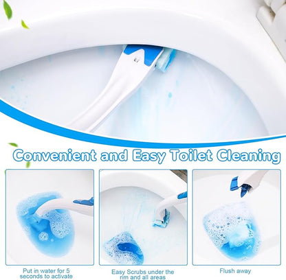 36 Refills Disposable Toilet Bowl Paper Bulk Toilet Fresh Flushable Refills for Bathroom Toilet Brush Accessories Supplies Starter Kit