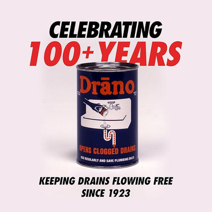 Drano Max Gel Drain Clog Remover and Cleaner for Shower or Sink Drains, Unclogs and Removes Hair, Soap Scum, Blockages, Commercial Line, 42 oz