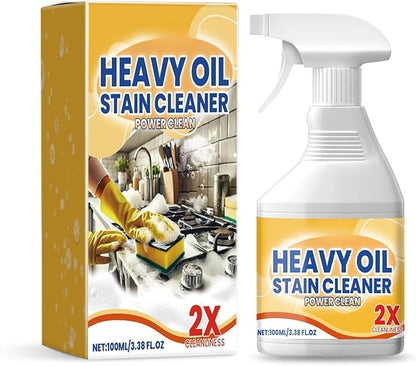 2 Packs Kitchen Oil Cleaner, Heavy-Duty Degreaser and Cleaner, 2025 Multipurpose Grease Remover, Durable Stain Cleaning Agent for Kitchen Surfaces, Portable Degreasing Spray