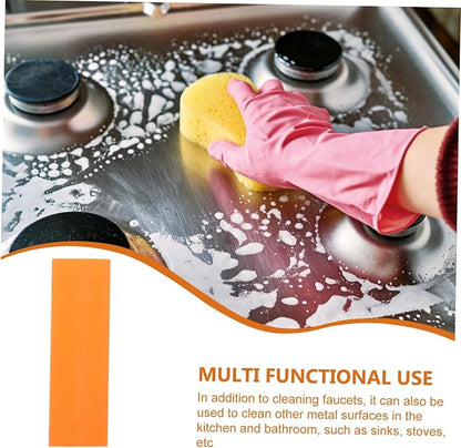Decontamination Wipe for Dishes Orange Stainless Steel Eraser Gentle Bowl Remover Dish Washing