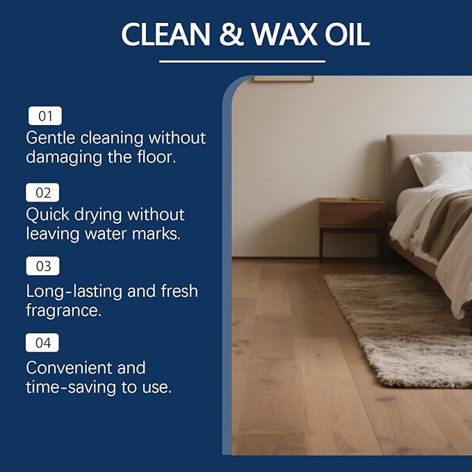 Wood Floor Polish and Restorer - 8 fl.OZ- High-Traffic Hardwood Floor, Natural Shine, Removes Scratches, Leaves Protective Layer Hardwood Floor Cleaner and Polish Restorer Combo