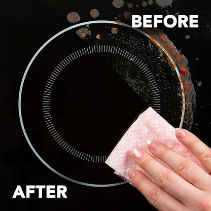 Weiman Glass Cooktop and Microwave Wipes - 2 Pack - Cleaner for Daily Use Professional Home Kitchen Cooktop Cleaner and Polish Use on Induction Ceramic Gas Portable Electric - 60 Wipes Total
