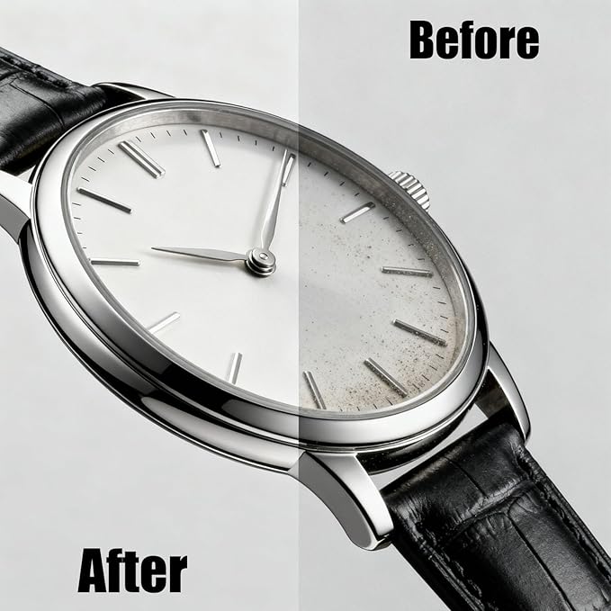 Watch Strap Maintenance Cleaner Spray,Watch Scratch Remover,Quick Jewelry Cleaning Spray,Watch Strap Liquid Suitable for Various Materials (1, 2pcs)