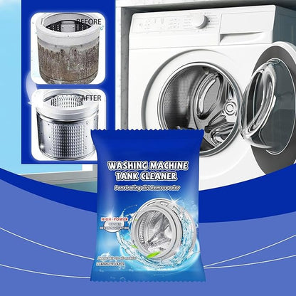 Washing Machine Tank Cleaner - Washer Machine Cleaner Powder for Front Loader & Top Load Washer, Septic Safe Deep Cleaning Residue & Odor Eliminator (1, 1pc)