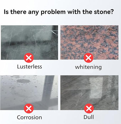 Marble Polishing Paste, Polish & Clean 2 in 1 - No Machine Needed | Granite Polishing Kit, Quartz Cleaner Countertop, Suitable for Marble, Granite, Quartz - Restores & Enhances Shine (1 kg)