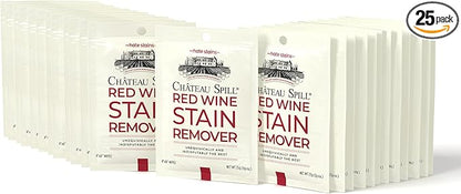Chateau Spill Wine Stain Remover Spray - Clothes & Laundry Stain Remover - Wine Carpet Cleaner - EPA Safer Choice Certified - 1 Count (Pack of 25)