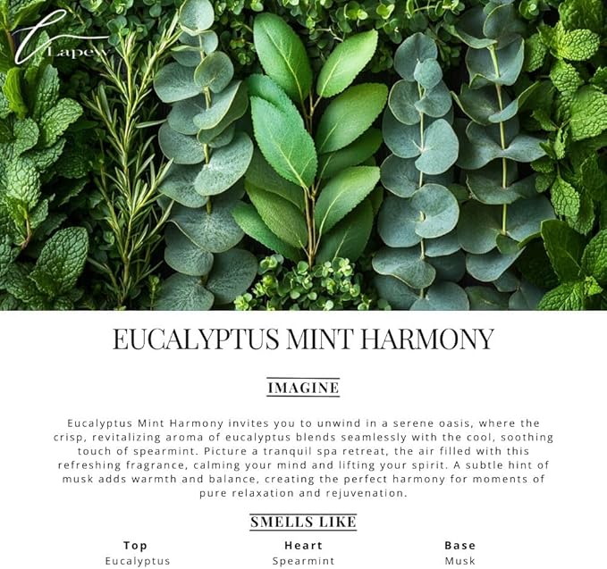 Lapew Room & Linen Spray | Fragrance Mist for Home, Car & Office | Fabric & Air Freshener | Neutralizing Mist | Made in USA | Eucalyptus Mint Harmony