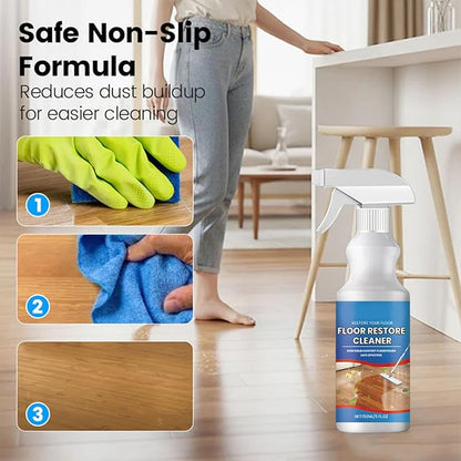 Natural Micro-Molecularized Floor Cleaner Spray, 5-in-1 Floor Restore & Polish Cleaner, Multi-Surface Floor Cleaning Spray for Wood, Tile, Marble & Laminate, 5 fl oz (1)