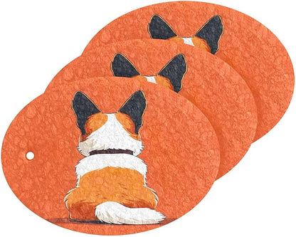 Corgi Dog Kitchen Scrub Sponges, Pop-up Kitchen Cleaning Sponges Reusable Dish Washing Sponges for Bathroom Household Cleaning 3 Pack - Non Scratch Scrubber