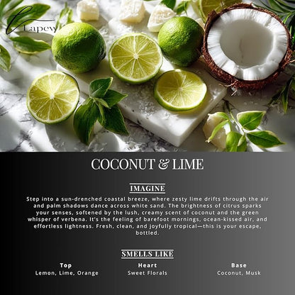 Lapew Room & Linen Spray | Fragrance Mist for Home, Car & Office | Fabric & Air Freshener | Neutralizing Mist | Made in USA | Coconut & Lime