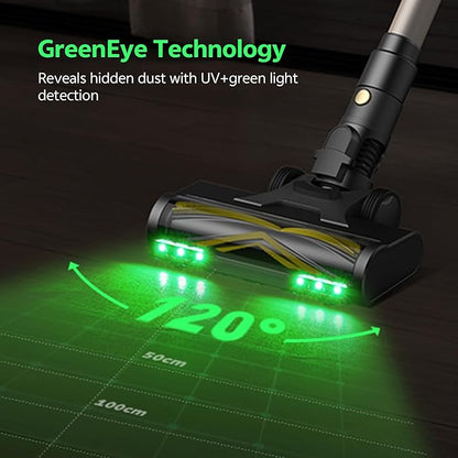 Ultenic Cordless Vacuum Cleaner, 600W 60KPA 65Mins Vacuum Cleaners for Home, Stick Vacuum Cordless with Touch Screen, Self-Standing, 180° Lay-Flat, Anti-Tangle Brush for All Floors/Pet Hair/Carpets