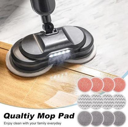 3897A Replacement Steam Mop Pads: 12 Packs Spin Mop Refills Compatible with Bissell Spinwave 3897A 3712C 3712W SmartSteam Scrubbing Steam Mop - Hard Floor Steam Mop Washable Pads (Heavy & Soft)