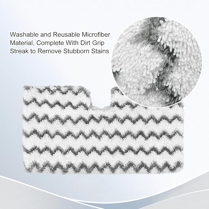3 Pack Steam Mop Replacement Pads for Shark Steam Mops S3500 Series S3501 S3601 S3550 S3901 SE450 S3801CO S3601D S2901 S2902 Shark Steam Pocket Mop, Reusable Heavy Scrub Steam Mop Pads to Floor Clean