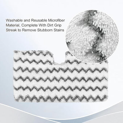 3 Pack Steam Mop Replacement Pads for Shark Steam Mops S3500 Series S3501 S3601 S3550 S3901 SE450 S3801CO S3601D S2901 S2902 Shark Steam Pocket Mop, Reusable Heavy Scrub Steam Mop Pads to Floor Clean