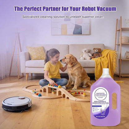 Floor Cleaning Solution Compatible with Tineco – 82 FL OZ Lavender Floor Cleaner – Rich, Long-lasting Fragrance, – For All Cordless Wet/Dry Vacuum Mop Cleaner & Robot Vacuums with Mopping