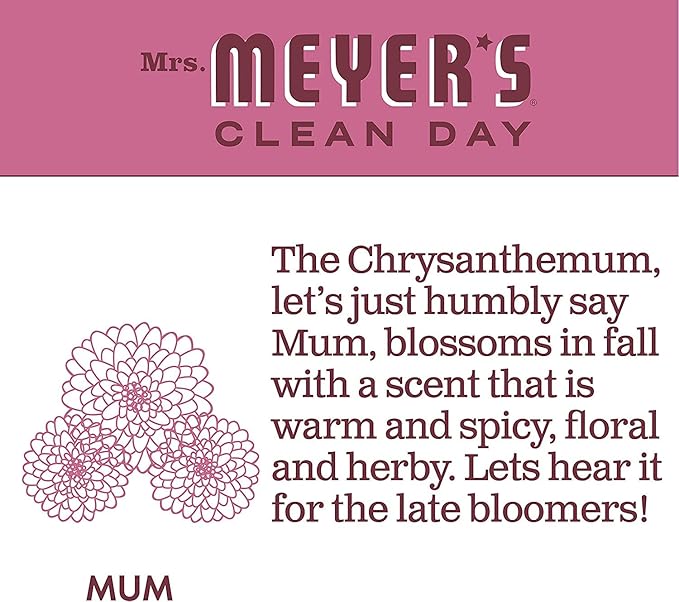 Mrs. MEYER'S Clean Day Liquid Dish Soap, Mum, 16 Fl Oz. (Pack of 3)