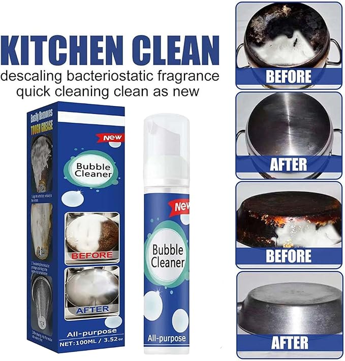 Brimetha Cleaner, Brimetha Kitchen Clean, North Moon Bubble Cleaner Foam, All-Purpose Bubble Cleaner Foam Spray Kitchen Deep Cleaning Spray (2Pcs)