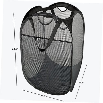 Folding Laundry Storage Container for Dirty Clothes Design Capacity Black Versatile Basket for Toys Blankets