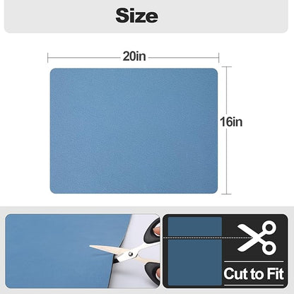 Ecotrim - Dish Drying Mat for Kitchen Counter | Coffee Bar Mat for Countertops | Heat Resistant Drainer Mat with Non-slip Rubber Backed | Hide Stain Kitchen Absorbent Draining Mat | Blue 16"x20"